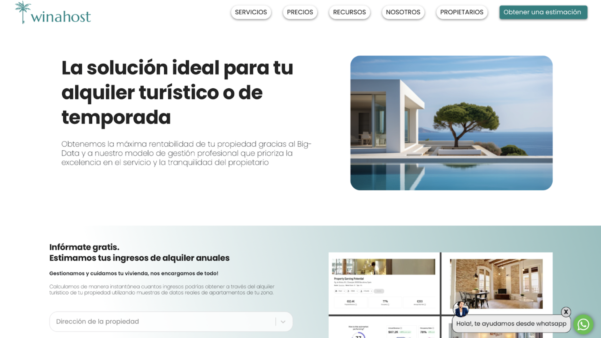 Winahost nueva web
